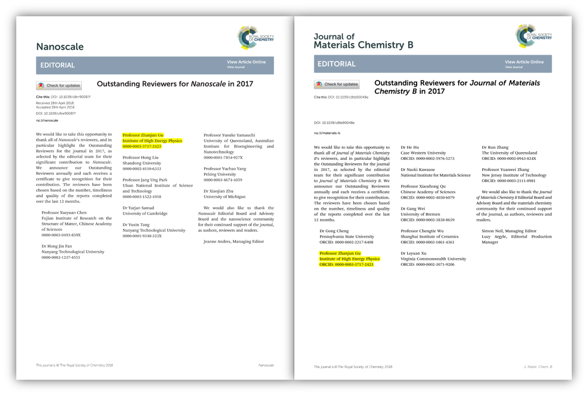 1039/c8nr90087f outstanding reviewers for  journal of materials